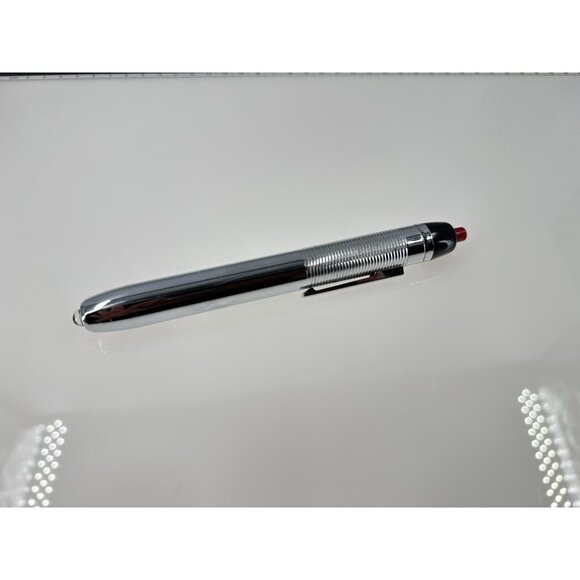 Vintage Eveready Penlight Flashlight Chrome Click-on/off Clip Made In USA - Picture 1 of 8